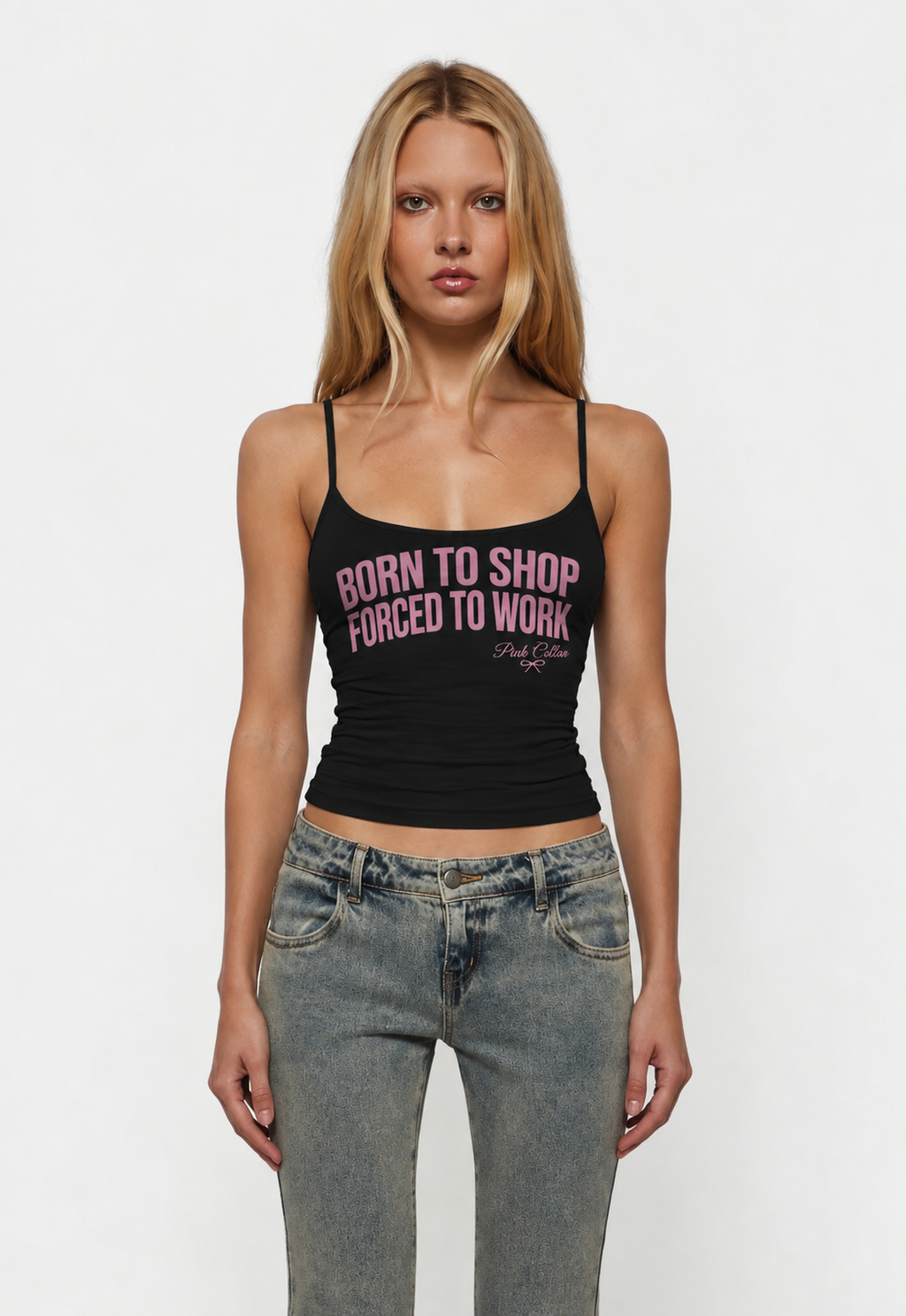 Born to Shop Tank -Black.