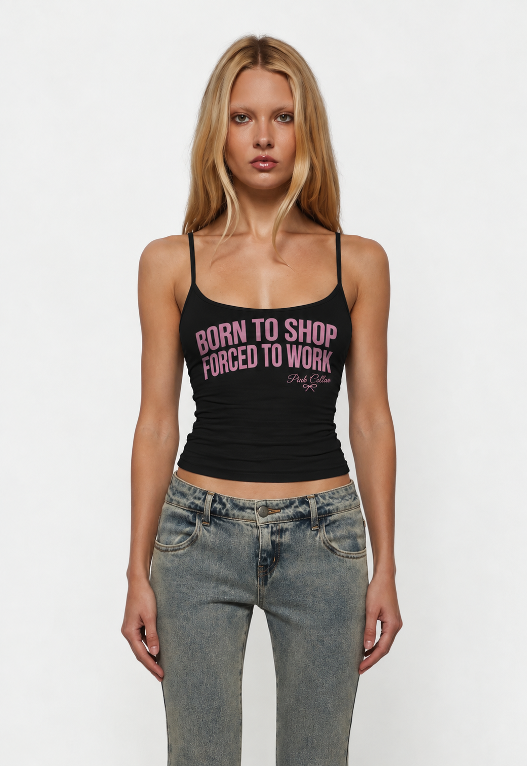 Born to Shop Tank -Black.